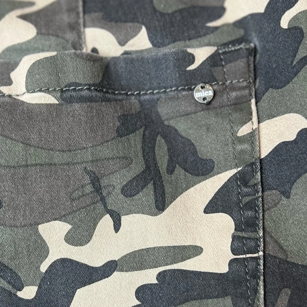 Mica Denim Camouflage High-Rise Utility Joggers